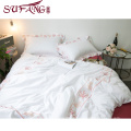 Luxury Comfortable Adult Queen Size100% Cotton Hotel embroidery sets top 5 star hotel household home bedding s